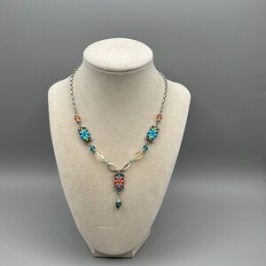 Sun Joy Sunjoy Brighton silver plated Reversible necklace